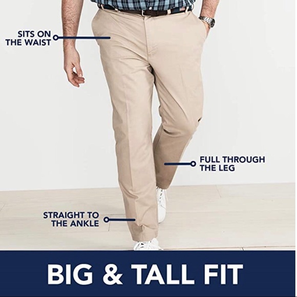 Izod Big and Tall Performance Stretch Pleated Pant - Picture 3 of 6